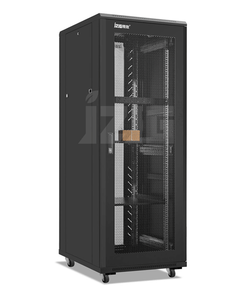 黑色網孔門37u機柜